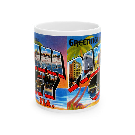 Memebly Retro Greetings from Panama City FL Florida Coffee Mug