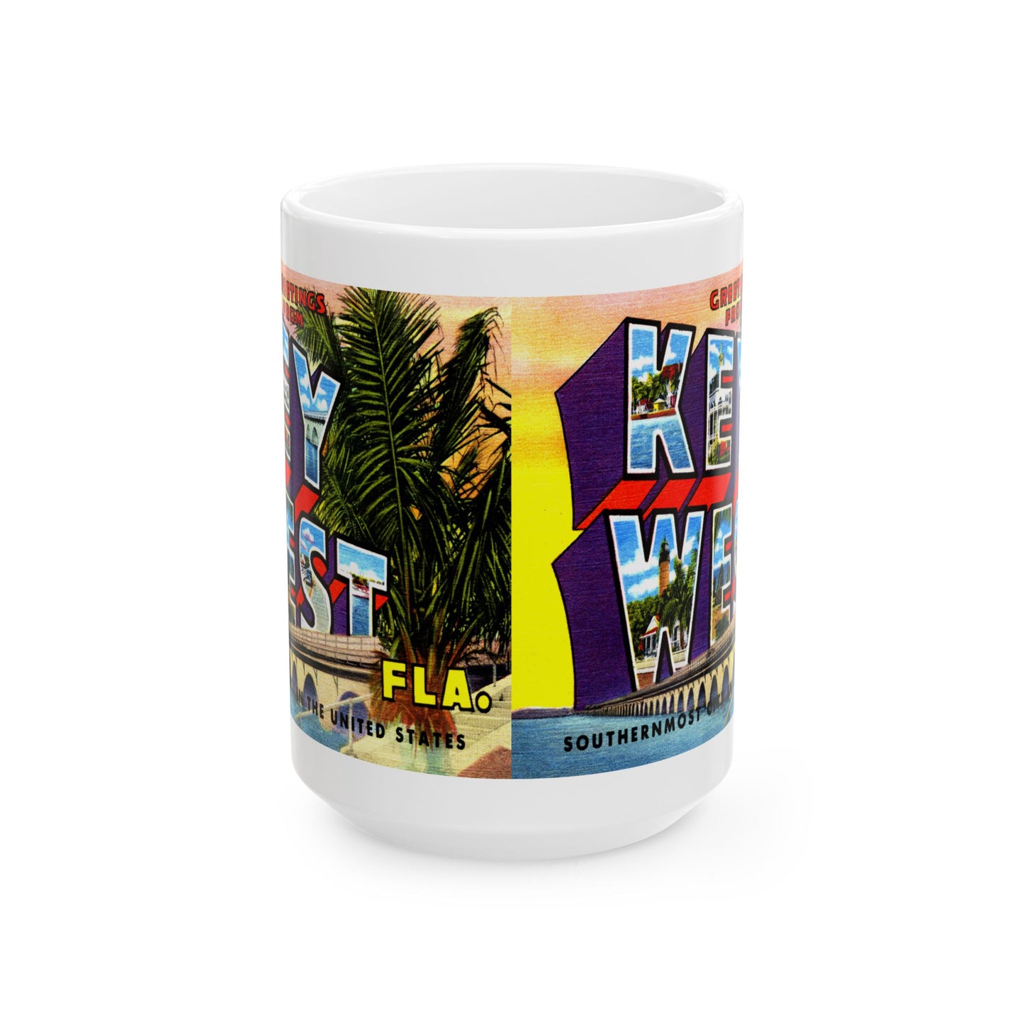 Memebly Deco Greetings from Florida Keys FL Coffee Mug