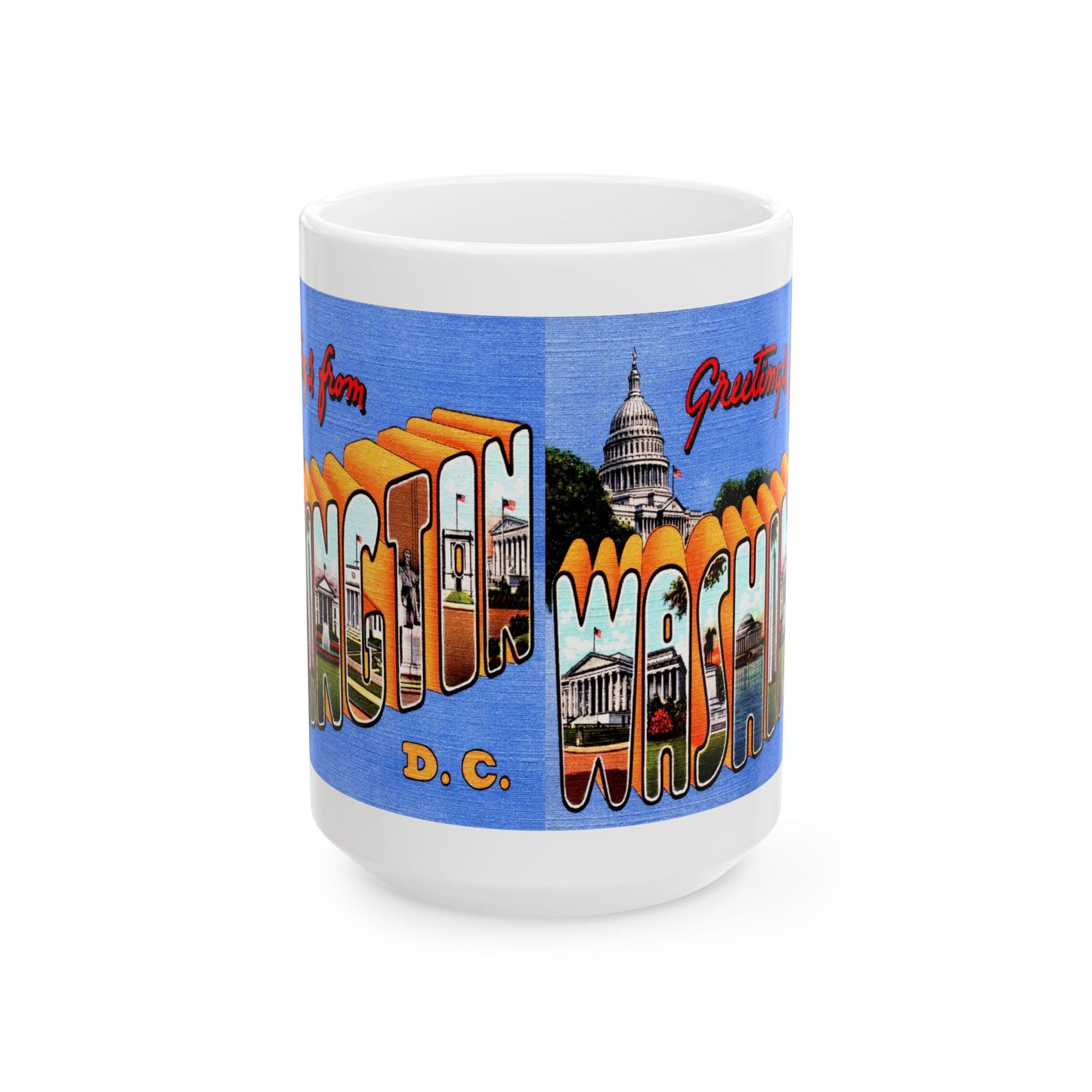 Memebly Vintage Greetings from Washington DC  Coffee Mug