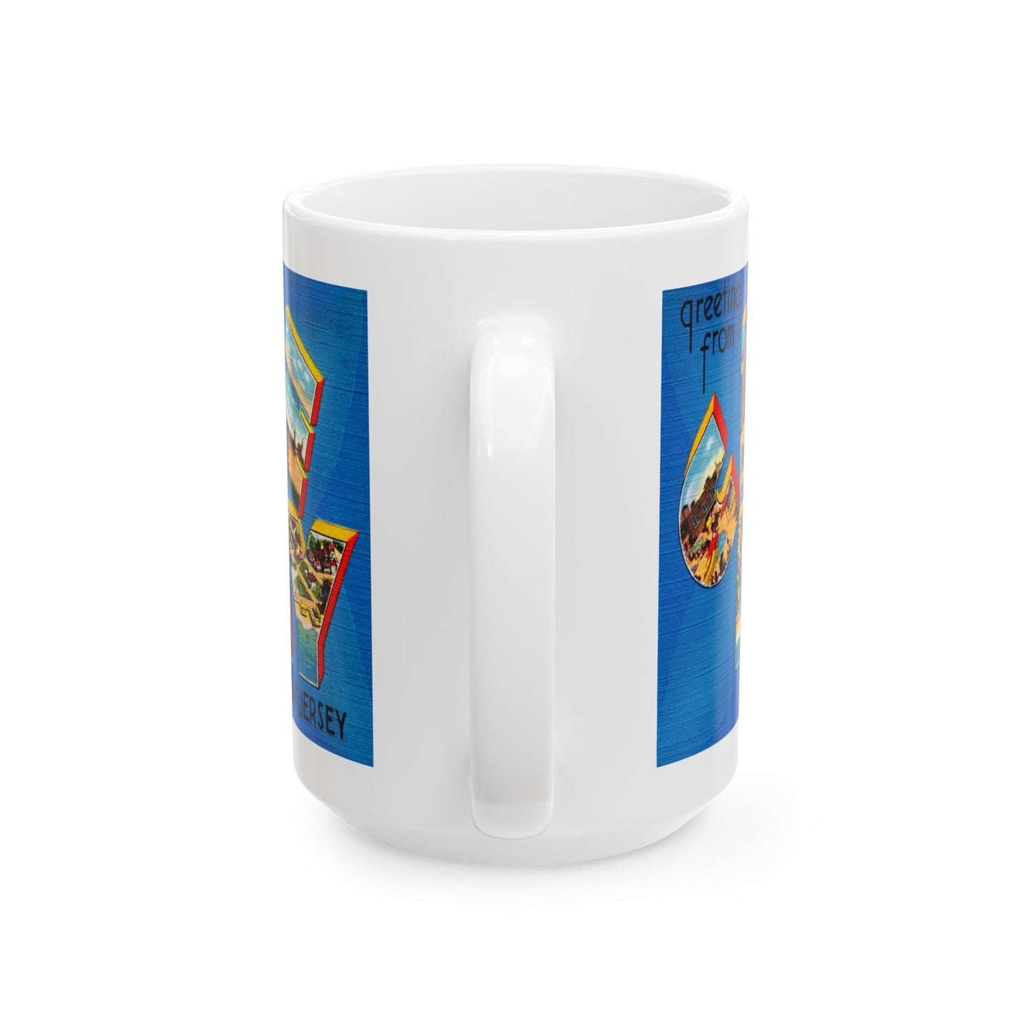 Memebly Scenic Vintage Greetings from Cape May NJ New Jersey Coffee Mug