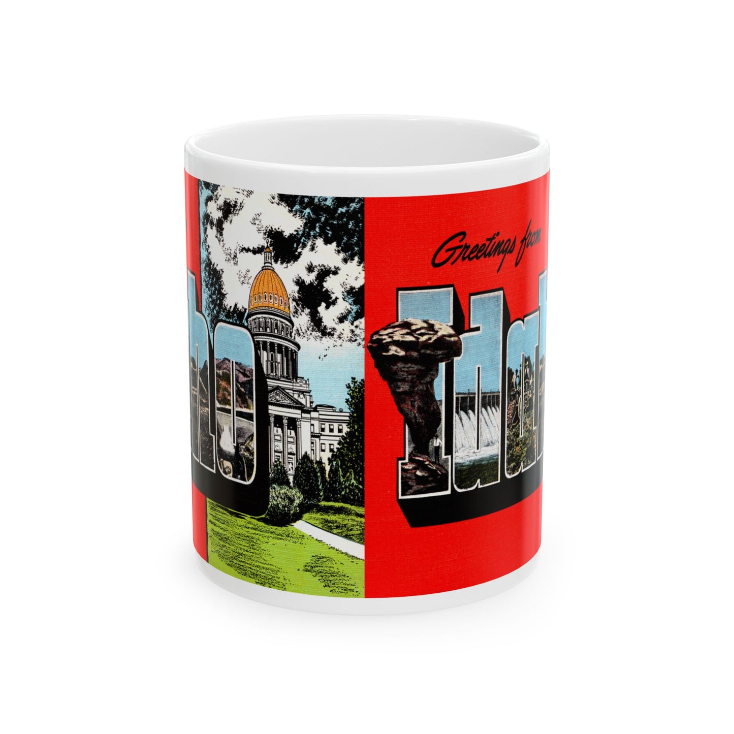 Memebly Retro Greetings from Idaho Coffee Mug