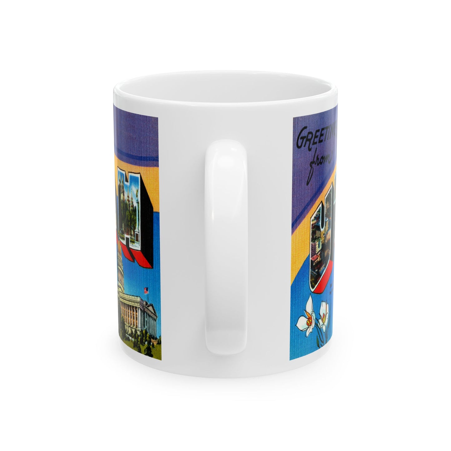 Memebly Retro Greetings from Utah UT Coffee Mug