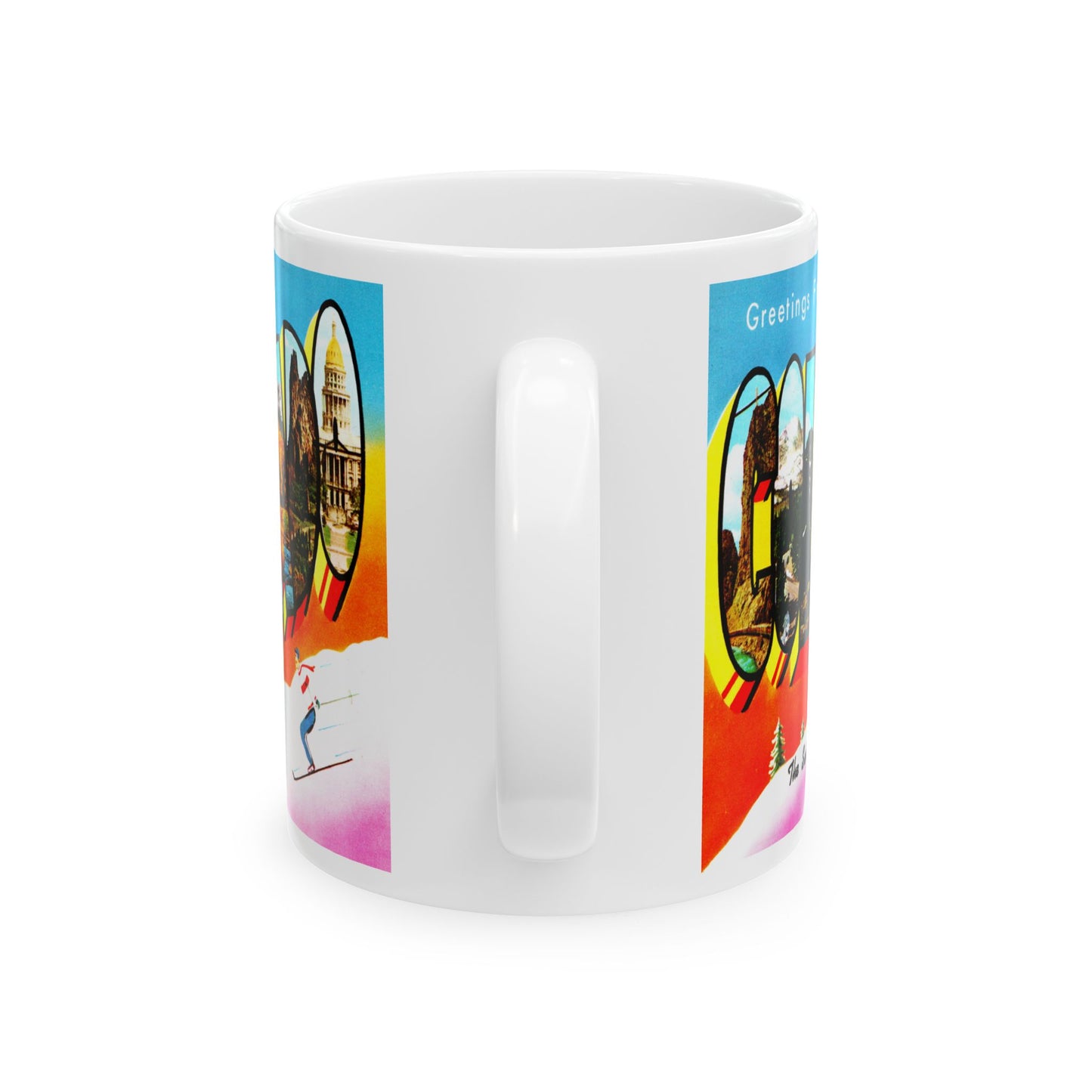 Memebly Greetings from Colorful Colorado CO Coffee Mug