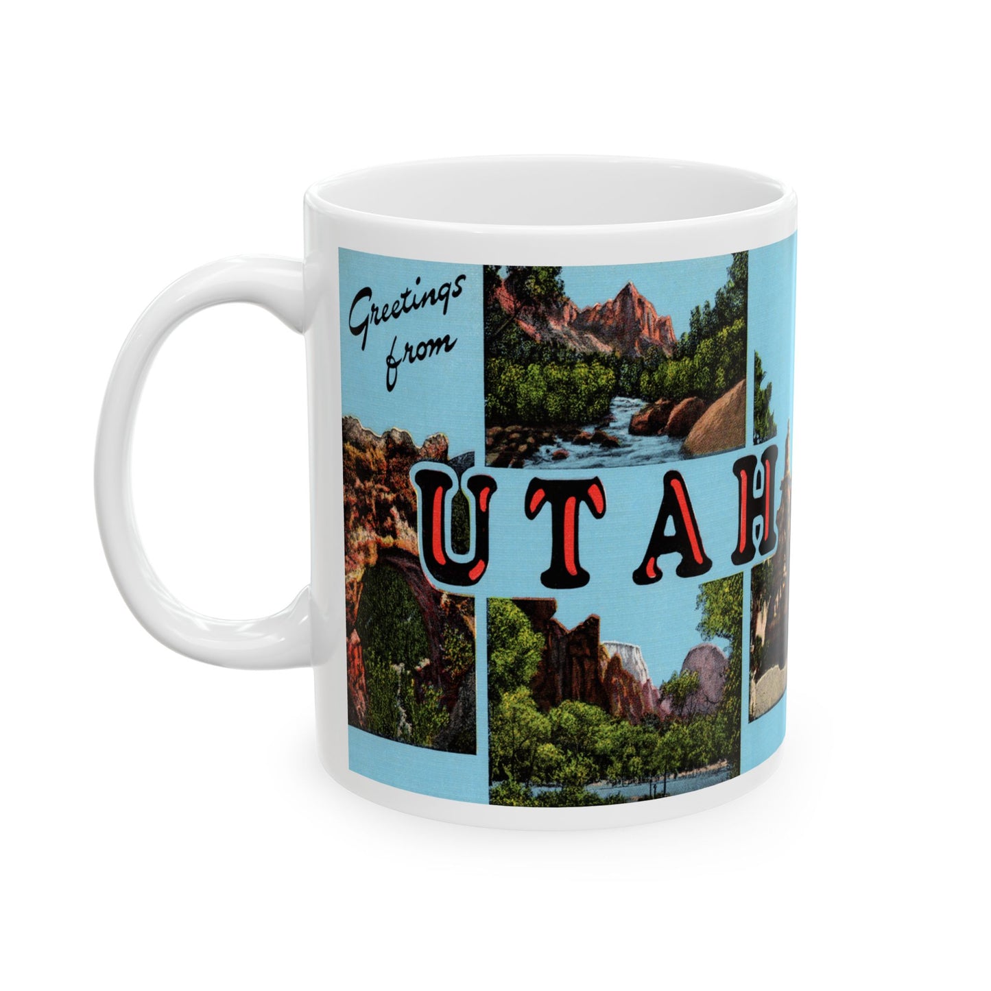 Memebly Scenic Retro Greetings from Utah UT Tennessee Coffee Mug