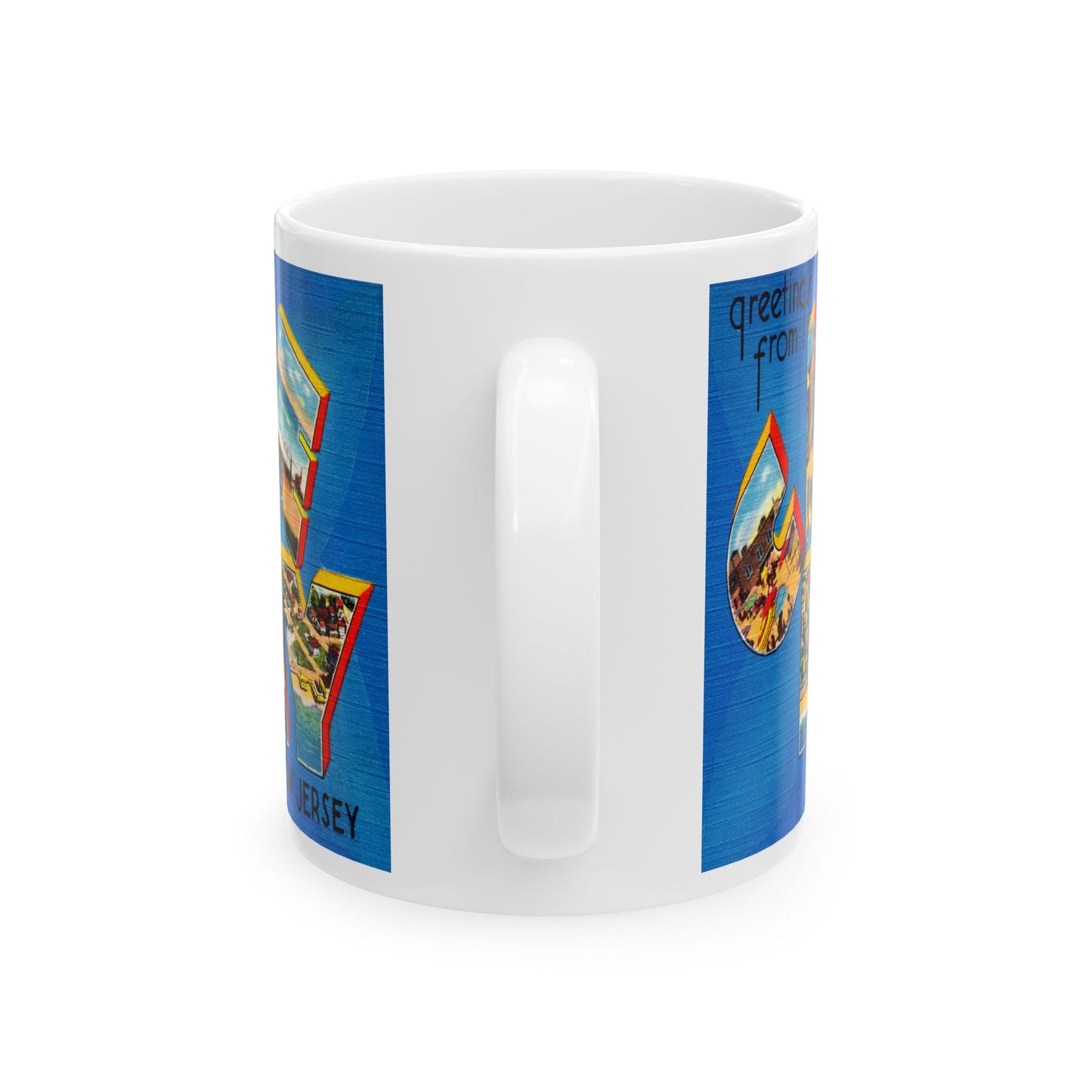 Memebly Scenic Vintage Greetings from Cape May NJ New Jersey Coffee Mug