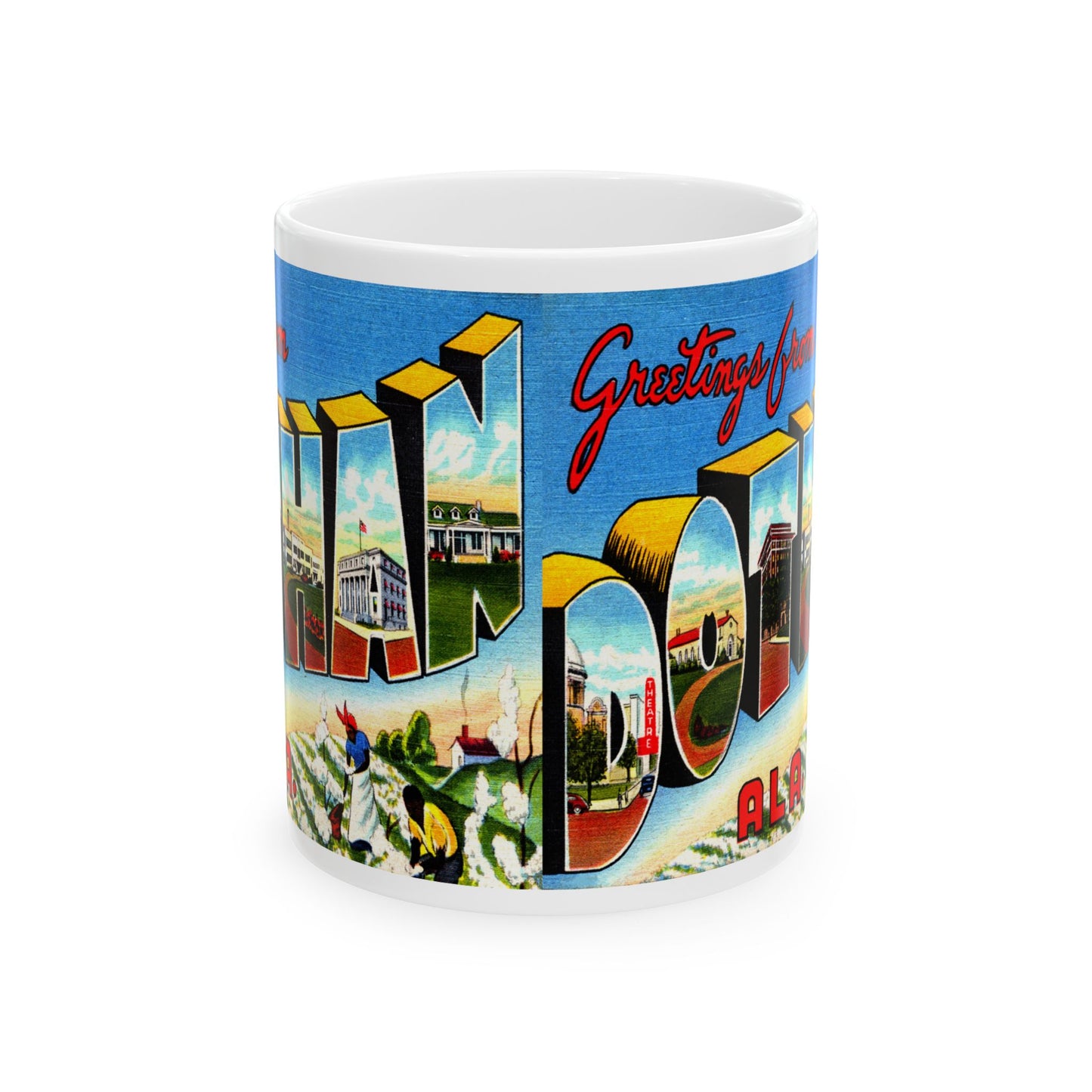 Memebly Vintage Greetings from Dothan AL Coffee Mug