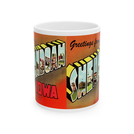 Memebly Vintage Greetings from Shenadoah IA Coffee Mug