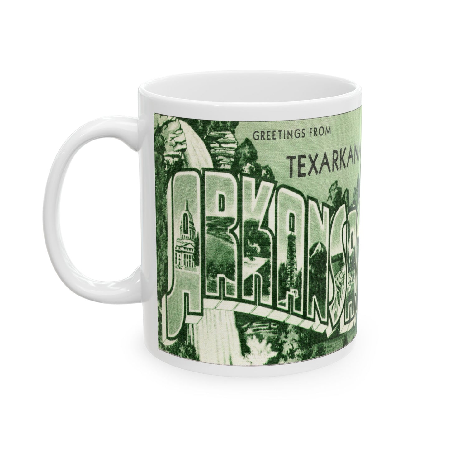 Memebly Vintage Greetings from Texarkana AR Coffee Mug