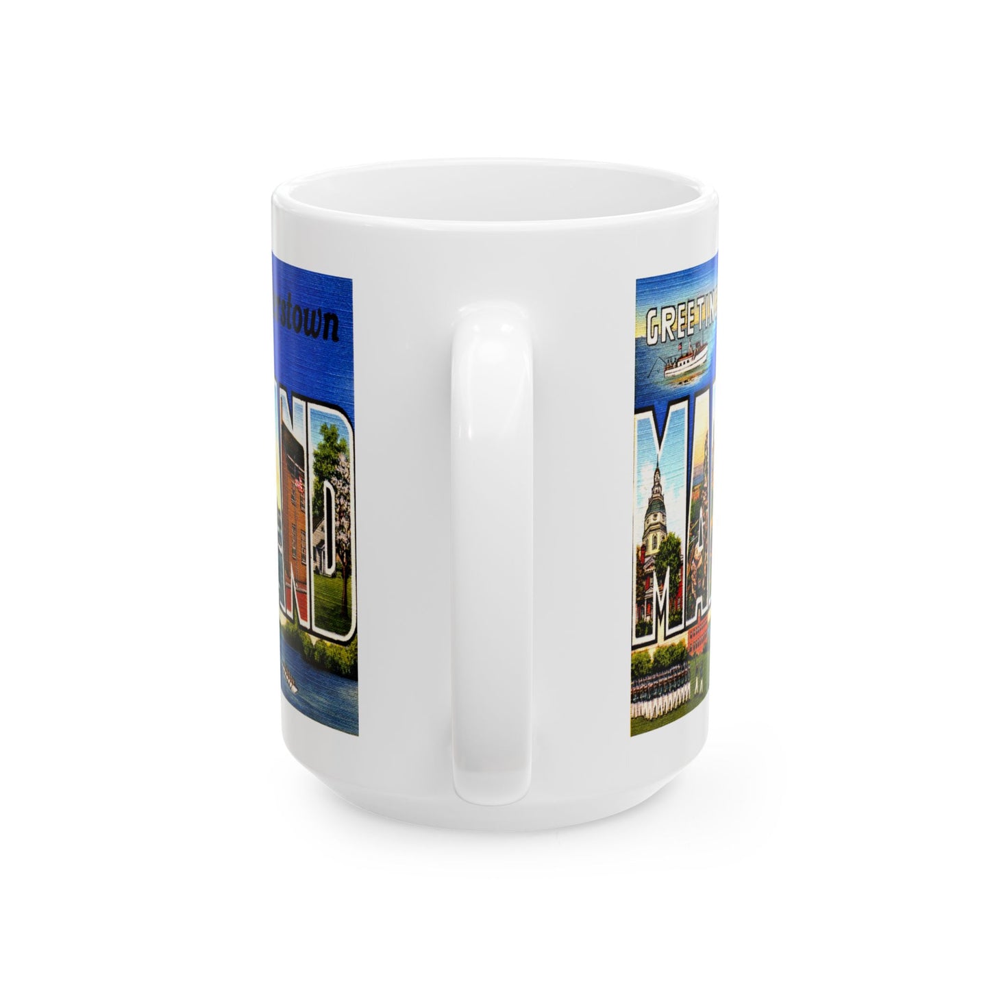 Memebly Vintage Greetings from Reisterstown MD Maryland Coffee Mug