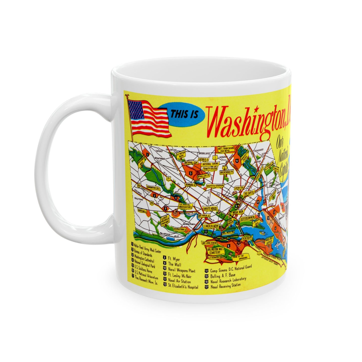 Memebly Vintage  This is Washington DC Map Coffee Mug