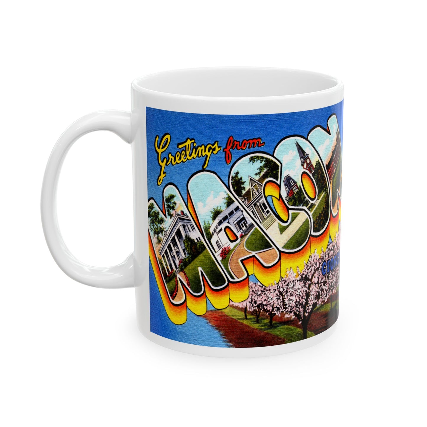 Memebly Vintage Greetings from Macon GA Coffee Mug