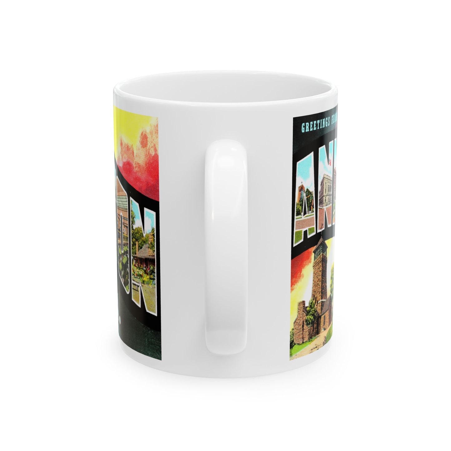 Memebly Vintage Greetings  from Anniston AL Coffee Mug