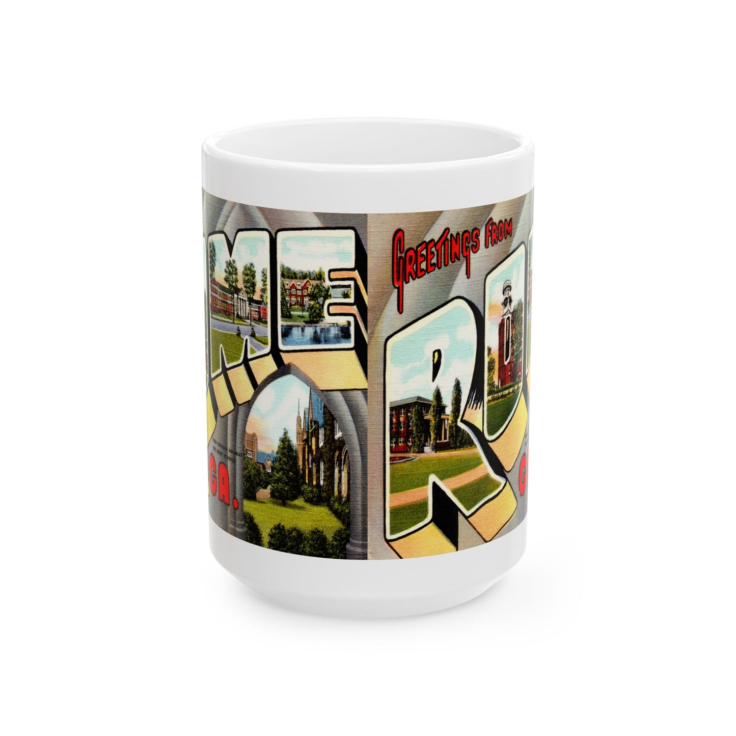 Memebly Vintage Greetings from Rome GA Coffee Mug