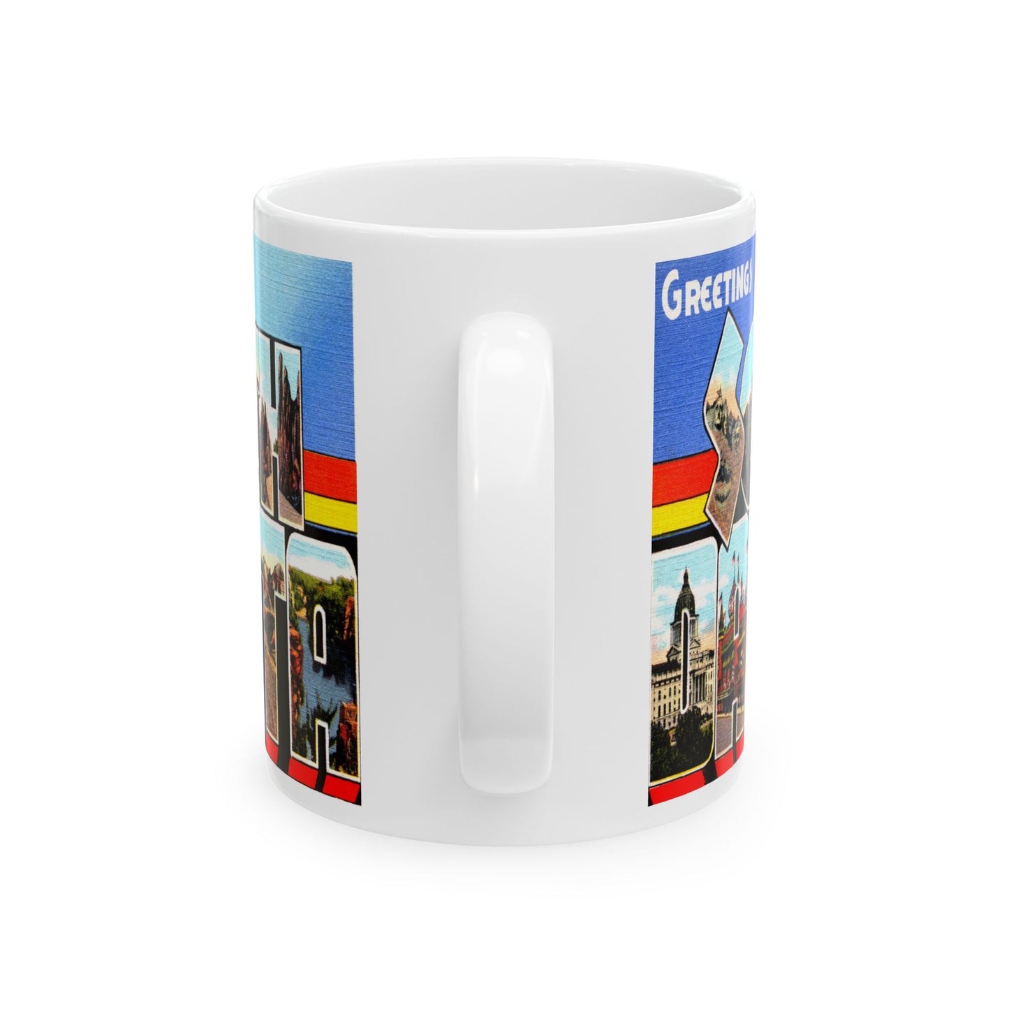 Memebly Retro Vintage Greetings from South Dakota SD Coffee Mug