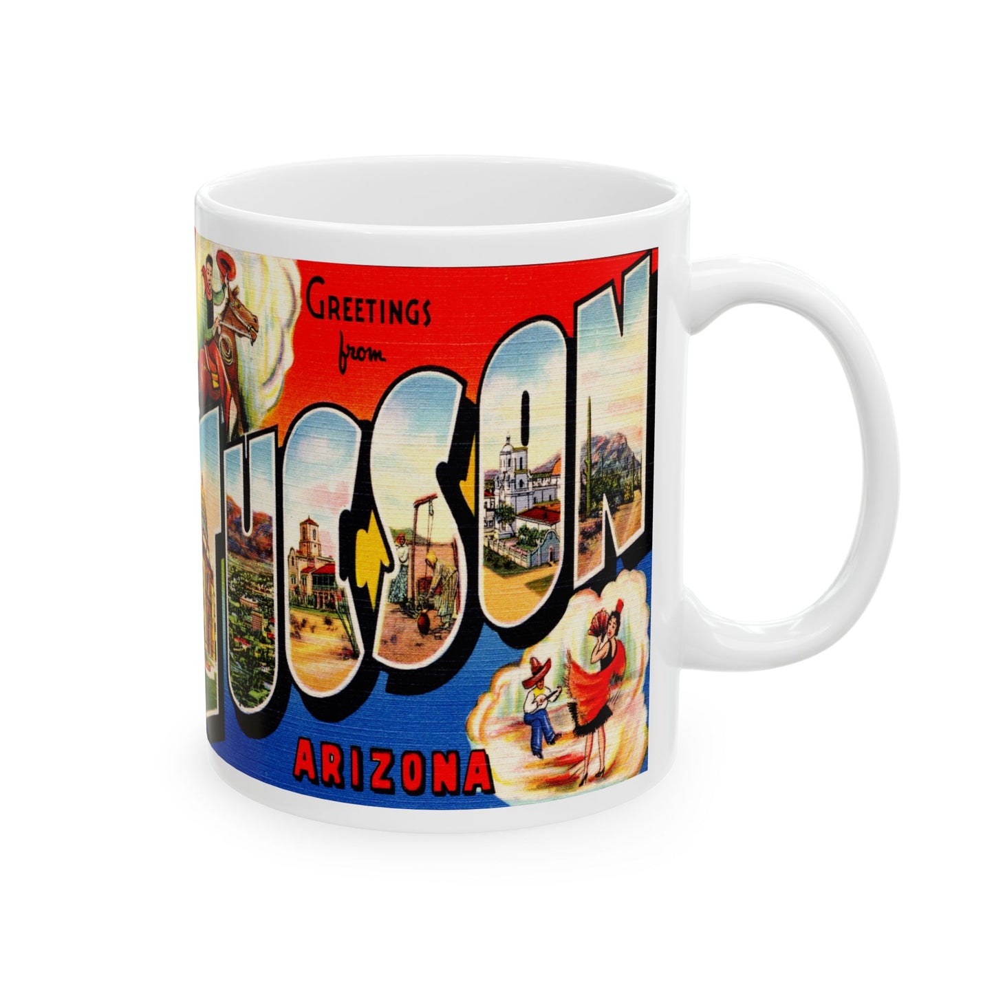 Memebly Vintage Greetings from Little Rock AR Coffee Mug