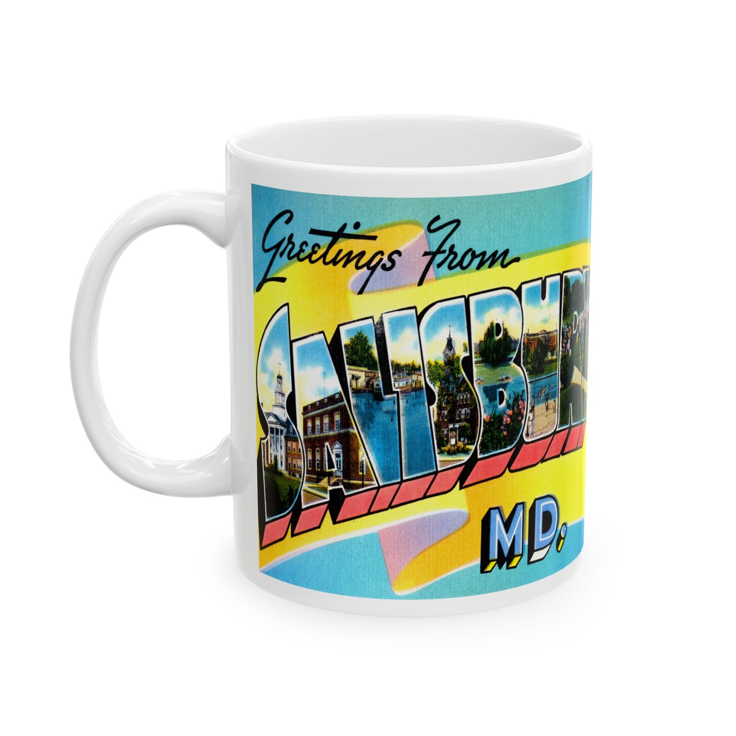 Memebly Vintage Greetings from Salisbury MD Coffee Mug