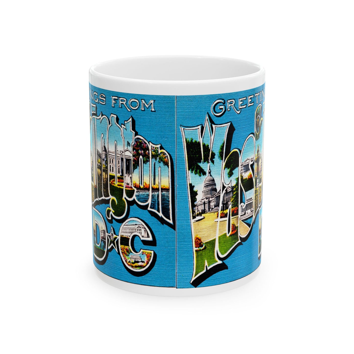 Memebly Retro Greetings from Washington DC Coffee Mug