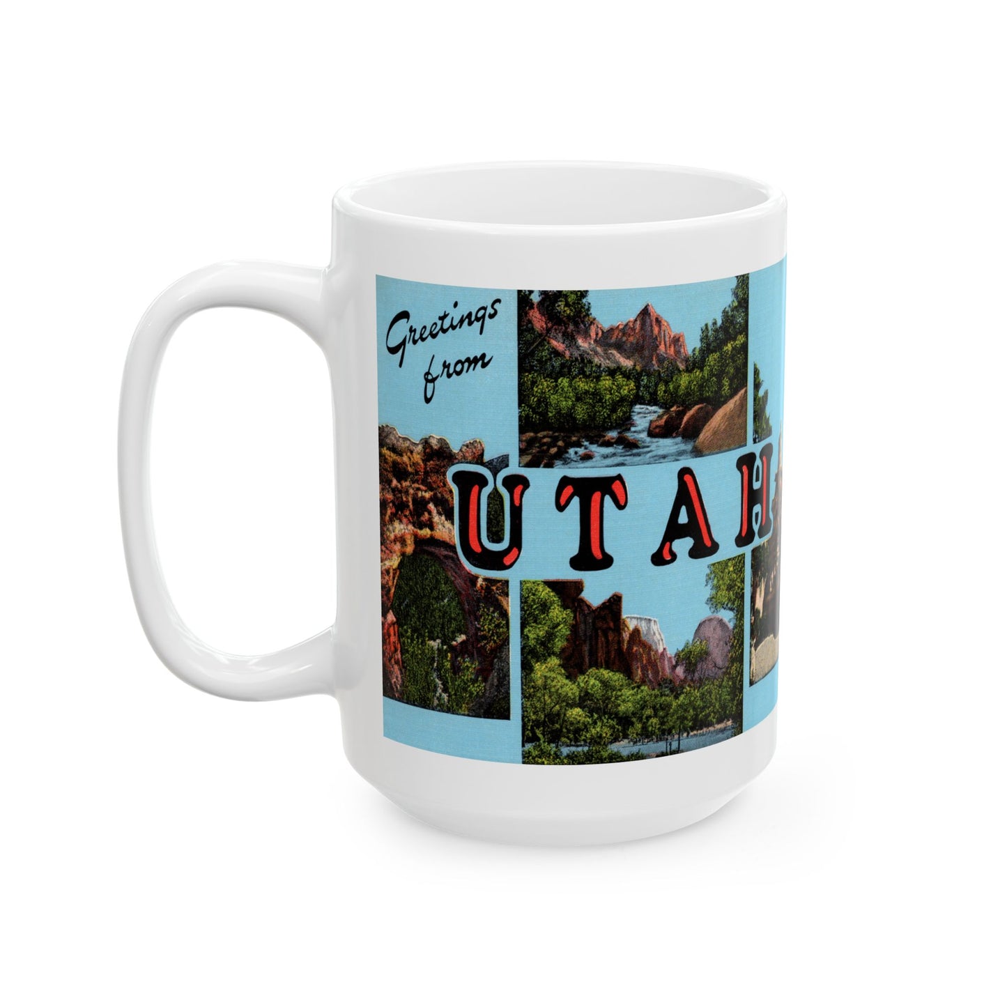 Memebly Scenic Retro Greetings from Utah UT Tennessee Coffee Mug