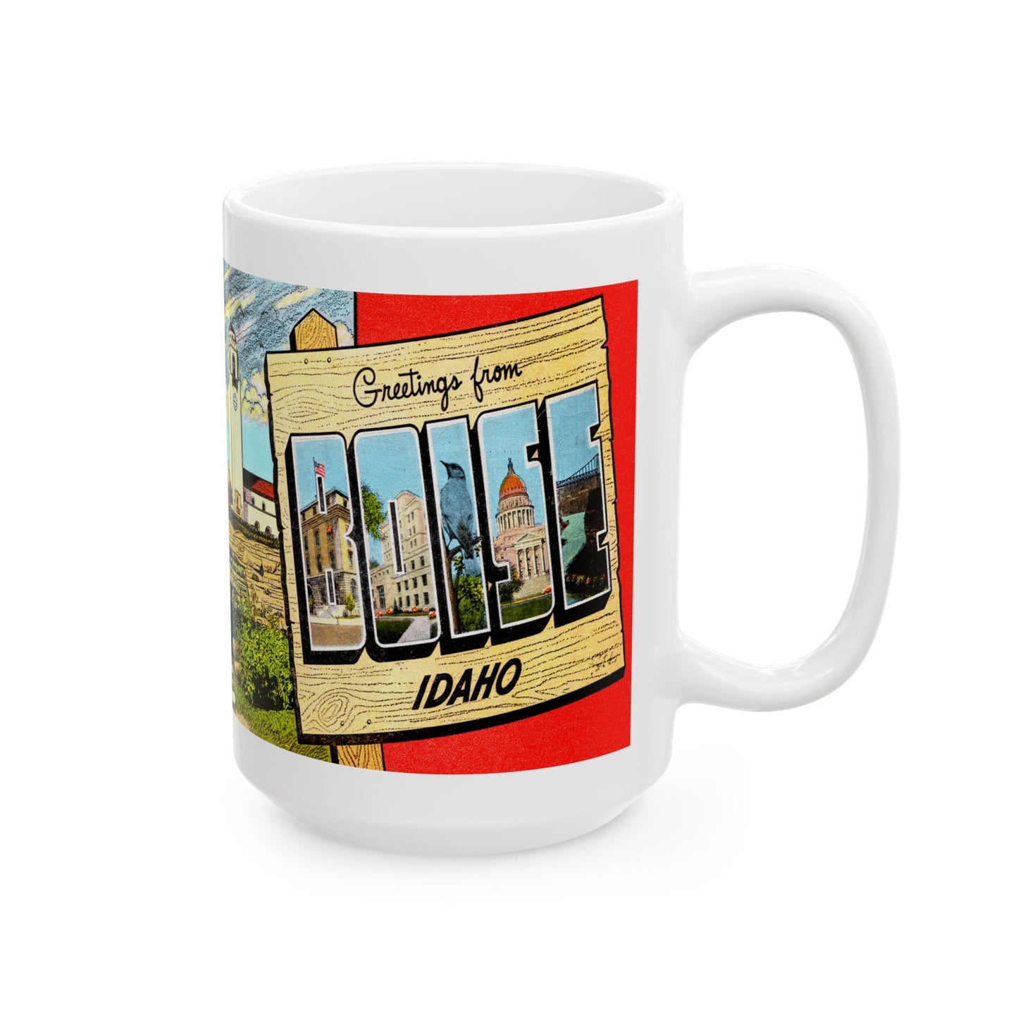 Memebly Vintage Greetings from Boise ID Coffee Mug