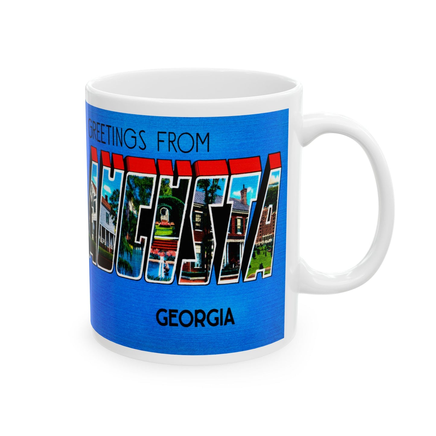 Memebly Cool Vintage Greetings from Agusta GA Coffee Mug