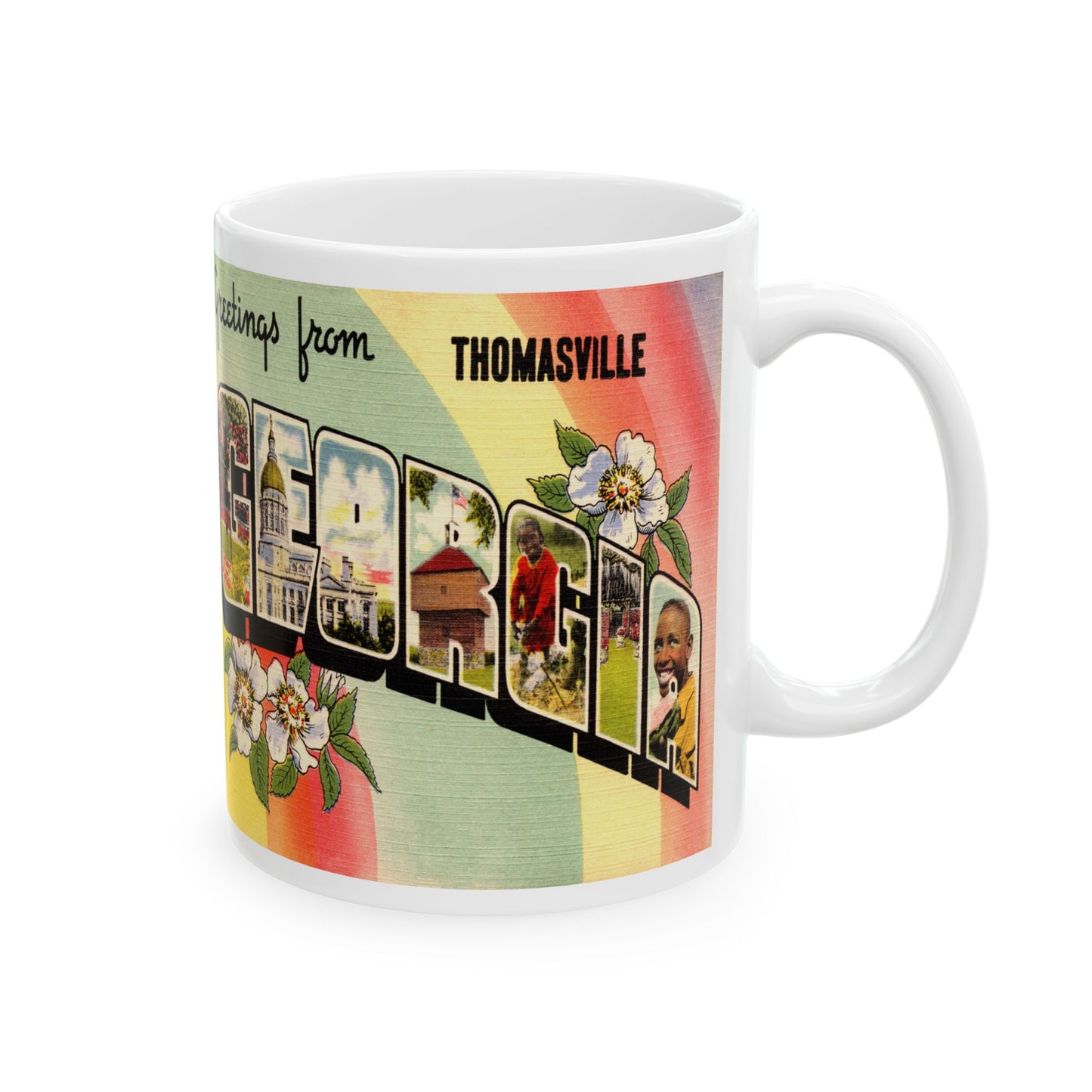 Memebly Vintage Greetings from Thomasville GA Coffee Mug