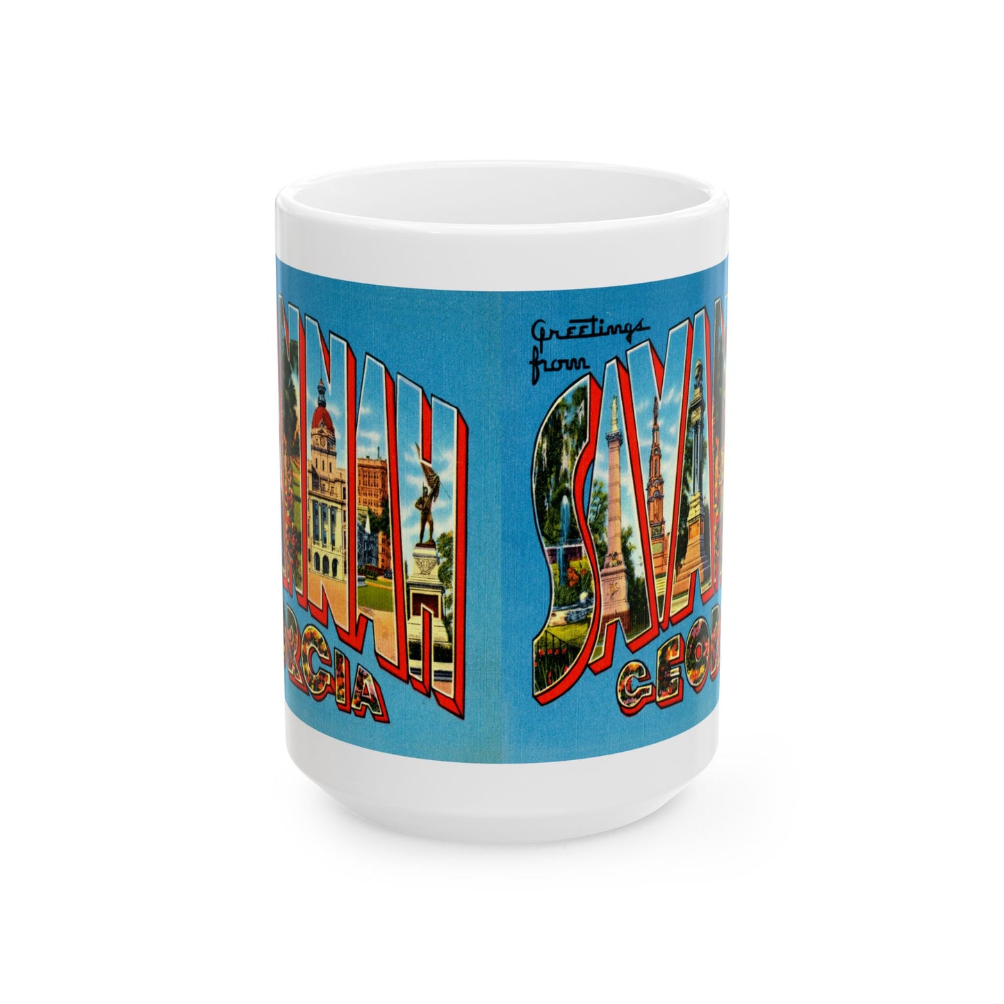 Memebly Retro Greetings from Savannah GA Coffee Mug