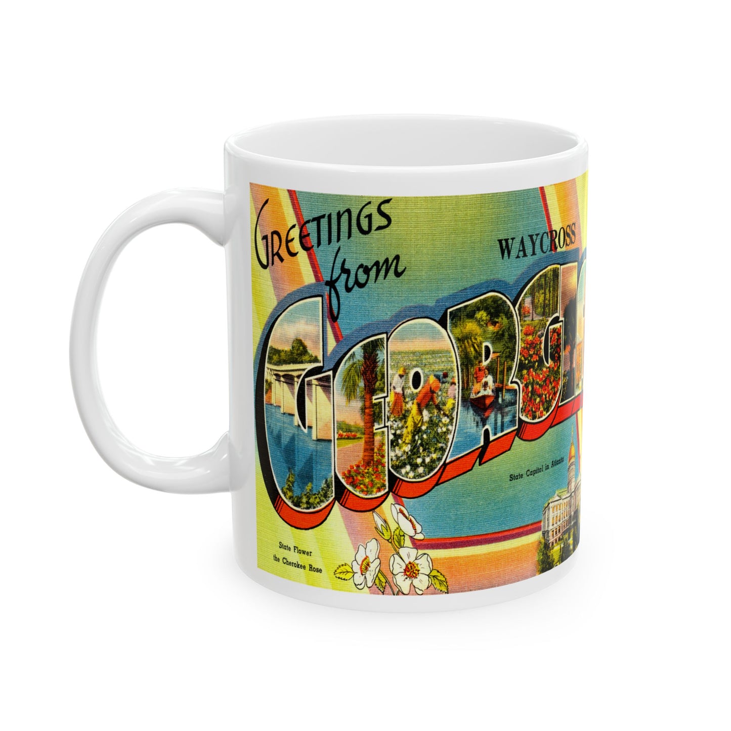 Memebly Retro Greetings from Waycross GA Coffee Mug