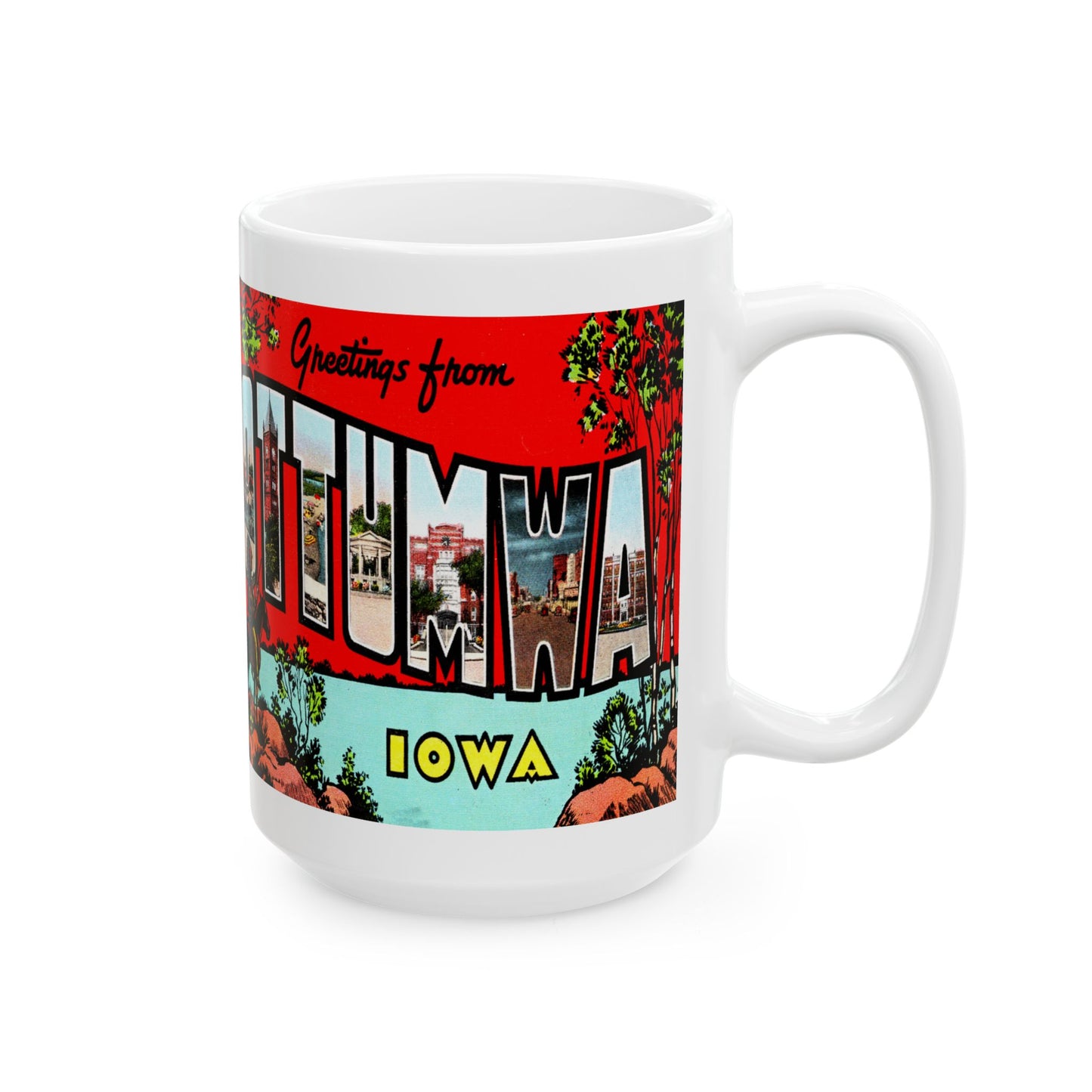 Memebly Vintage Greetings from Ottumwa IA Coffee Mug