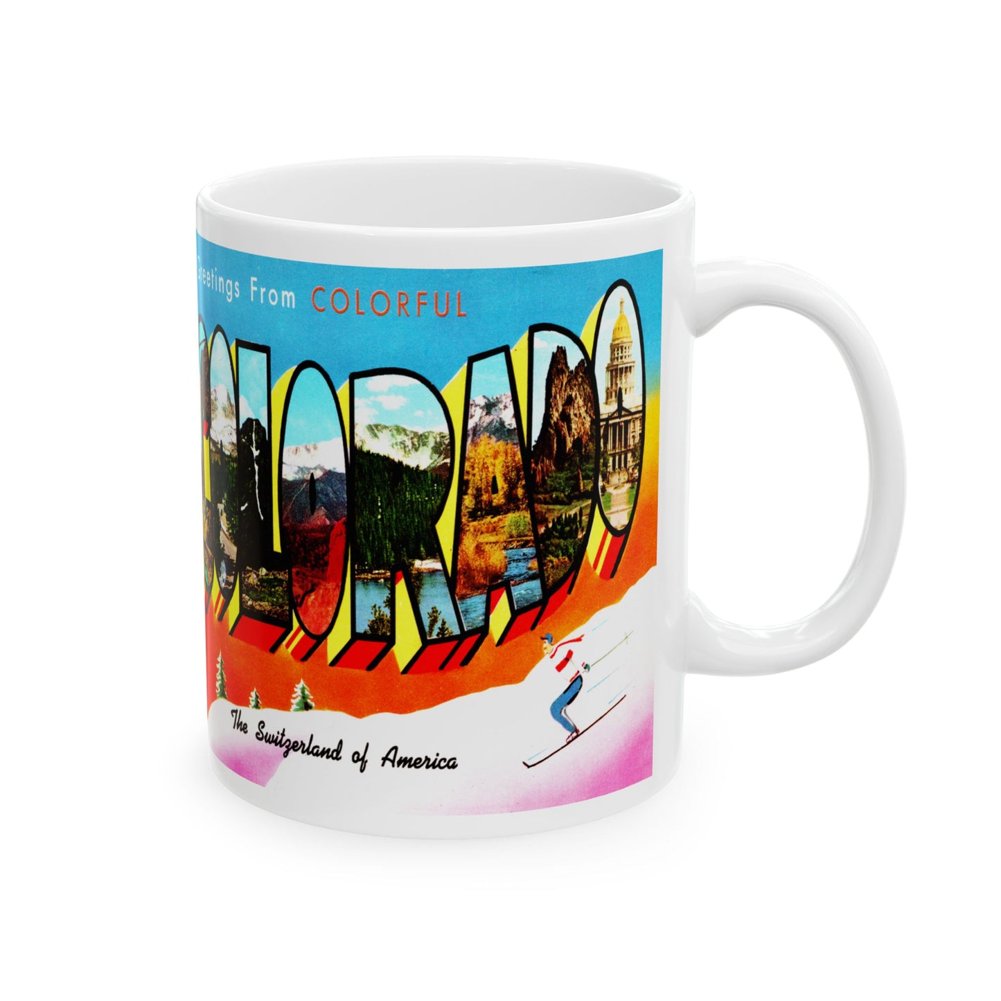 Memebly Greetings from Colorful Colorado CO Coffee Mug