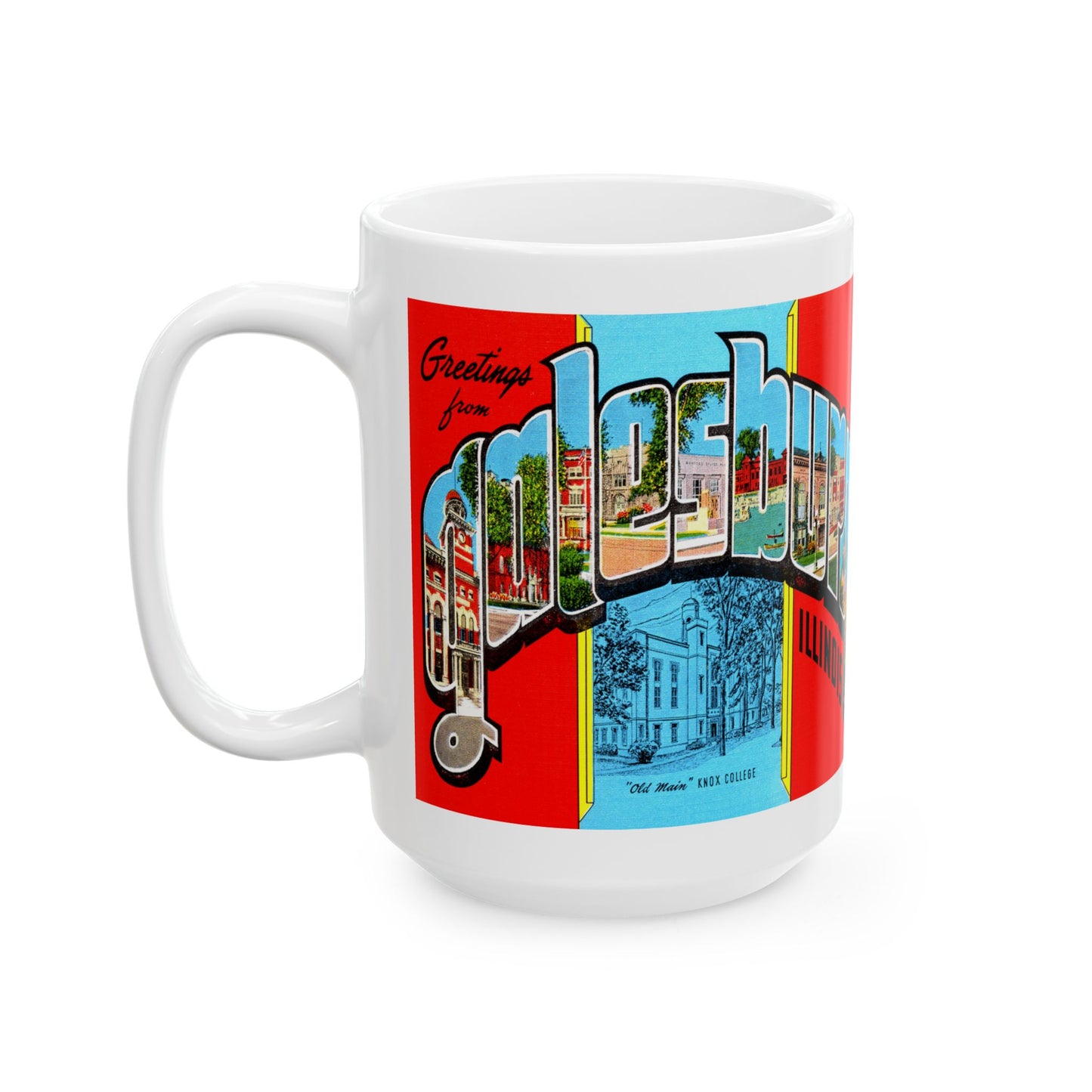 Memebly Vintage Greetings from Galesburg IL Coffee Mug