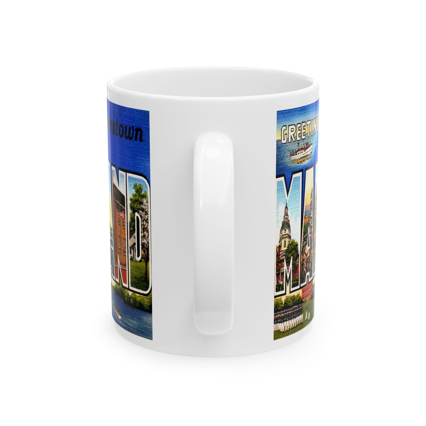 Memebly Vintage Greetings from Reisterstown MD Maryland Coffee Mug