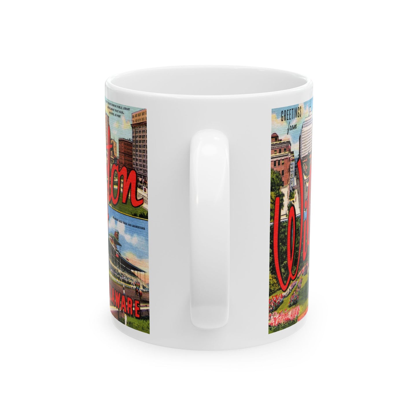 Memebly Retro Greetings from Wilmington DE Delaware Coffee Mug