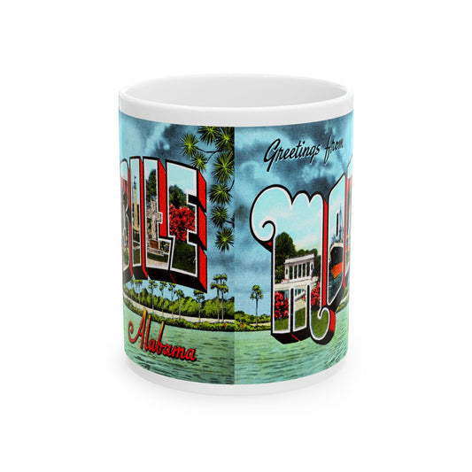 Memebly Retro Greetings from Mobile AL Coffee Mug