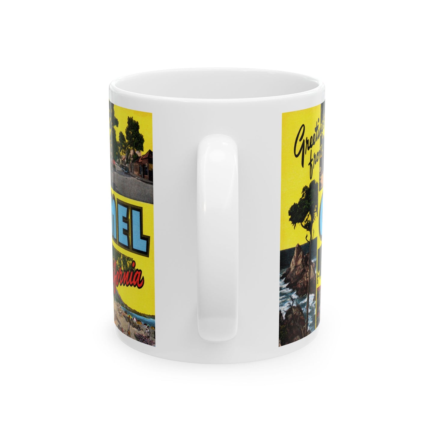 Memebly Retro Greetings from Carmel CA California Coffee Mug