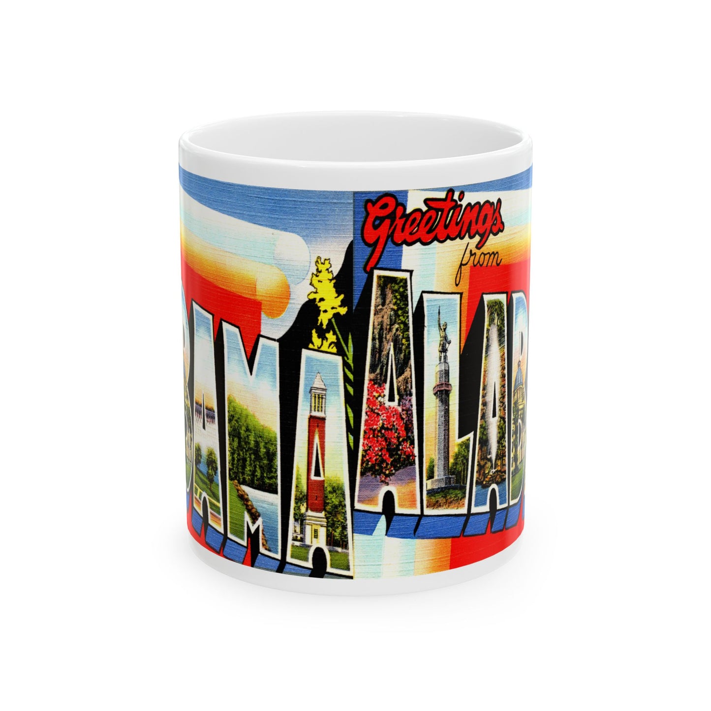 Memebly Retro Greetings from Alabama Coffee Mug