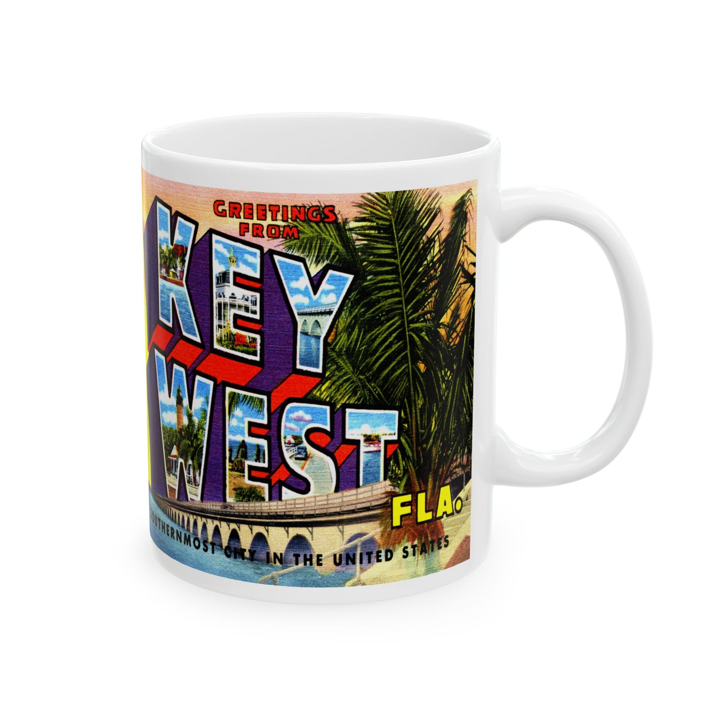 Memebly Deco Greetings from Florida Keys FL Coffee Mug