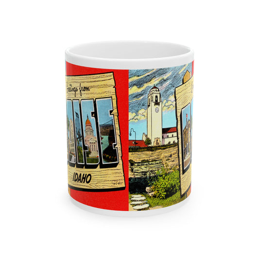 Memebly Vintage Greetings from Boise ID Coffee Mug