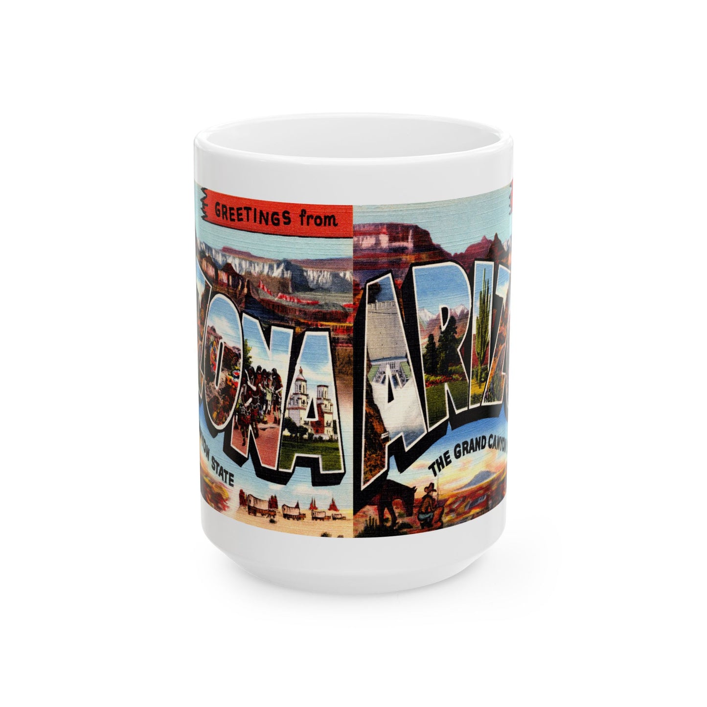 Memebly Vintage Greetings from Arizona AZ Coffee Mug