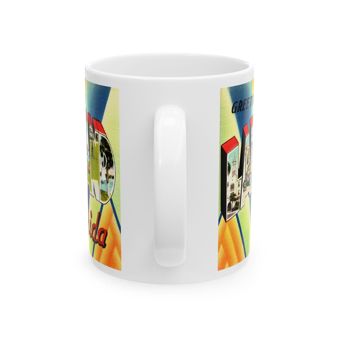 Memebly Retro Greetings from Lakeland FL Florida Coffee Mug