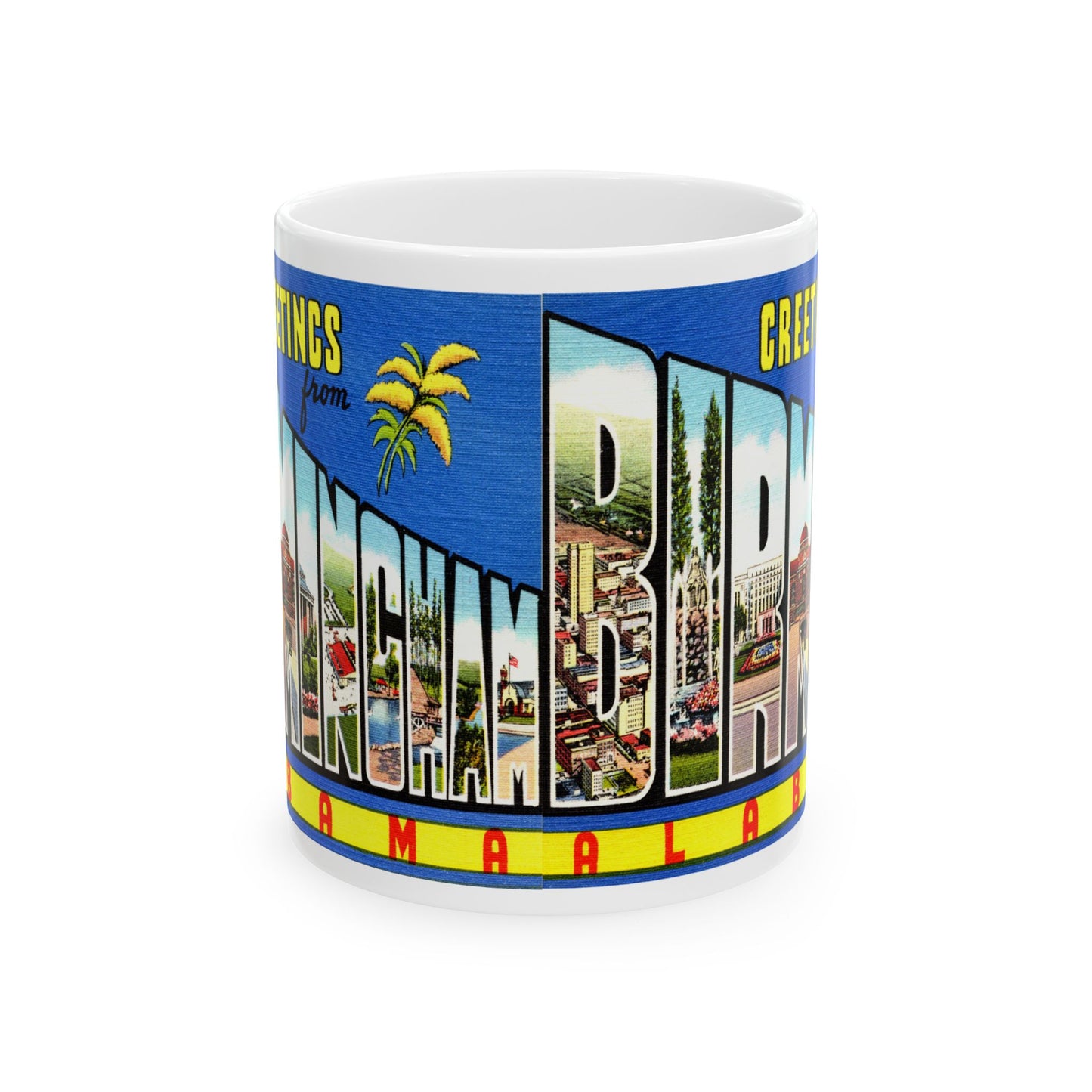 Memebly Vintage Greetings from Birmingham AL Coffee Mug