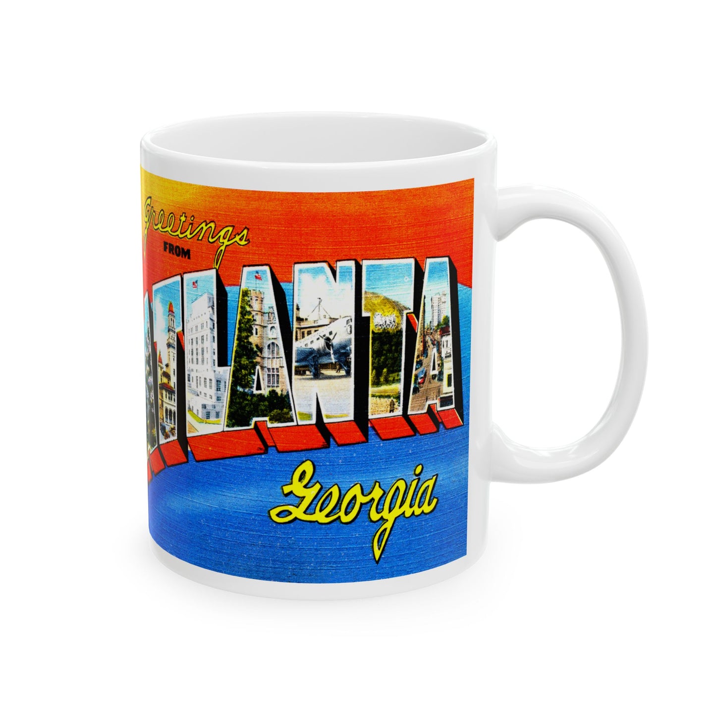 Memebly Vintage Greetings from Atlanta GA  Coffee Mug