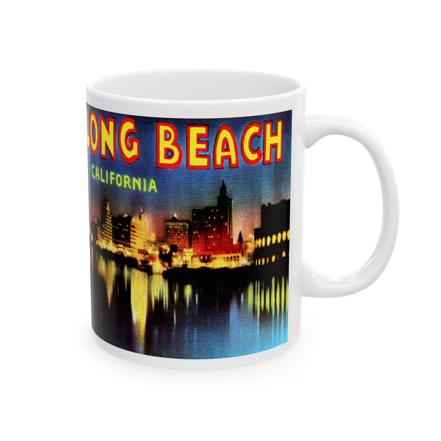 Memebly  Greetings from Long Beach CA California Coffee Mug