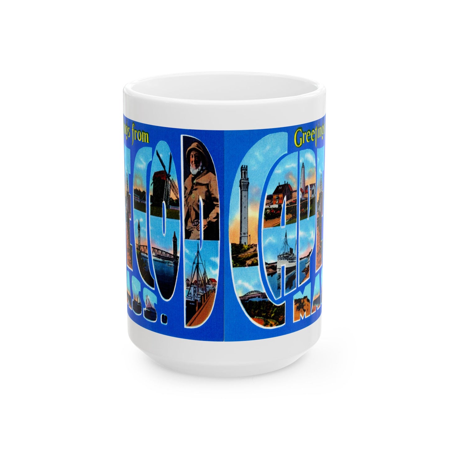 Memebly Greetings from Cape Cod MA Masssachusetts Coffee Mug