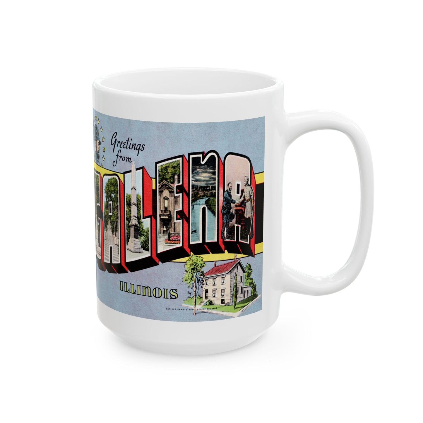 Memebly Retro Greetings from Galena IL Coffee Mug