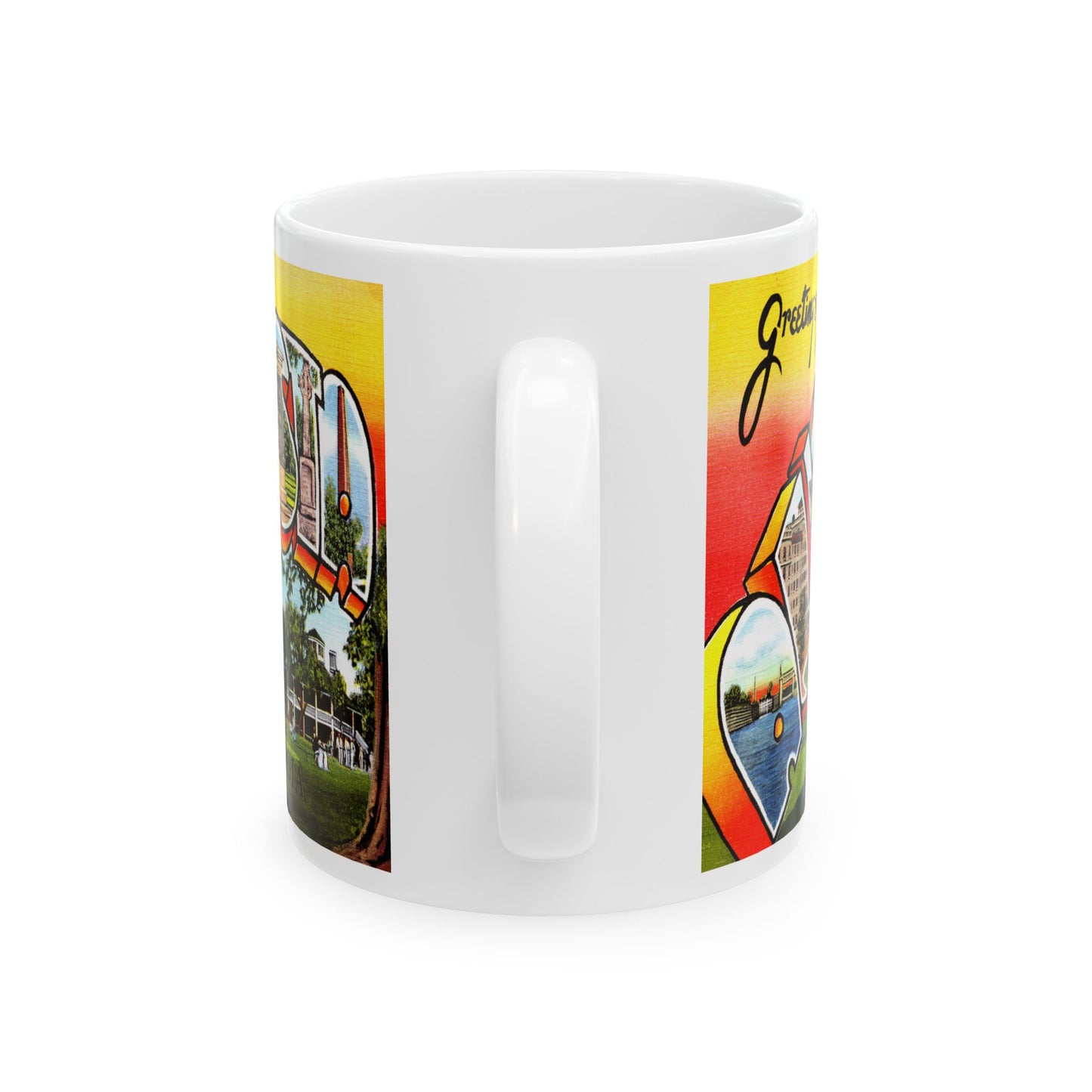 Memebly Sunset Vintage Greetings from Agusta GA Coffee Mug