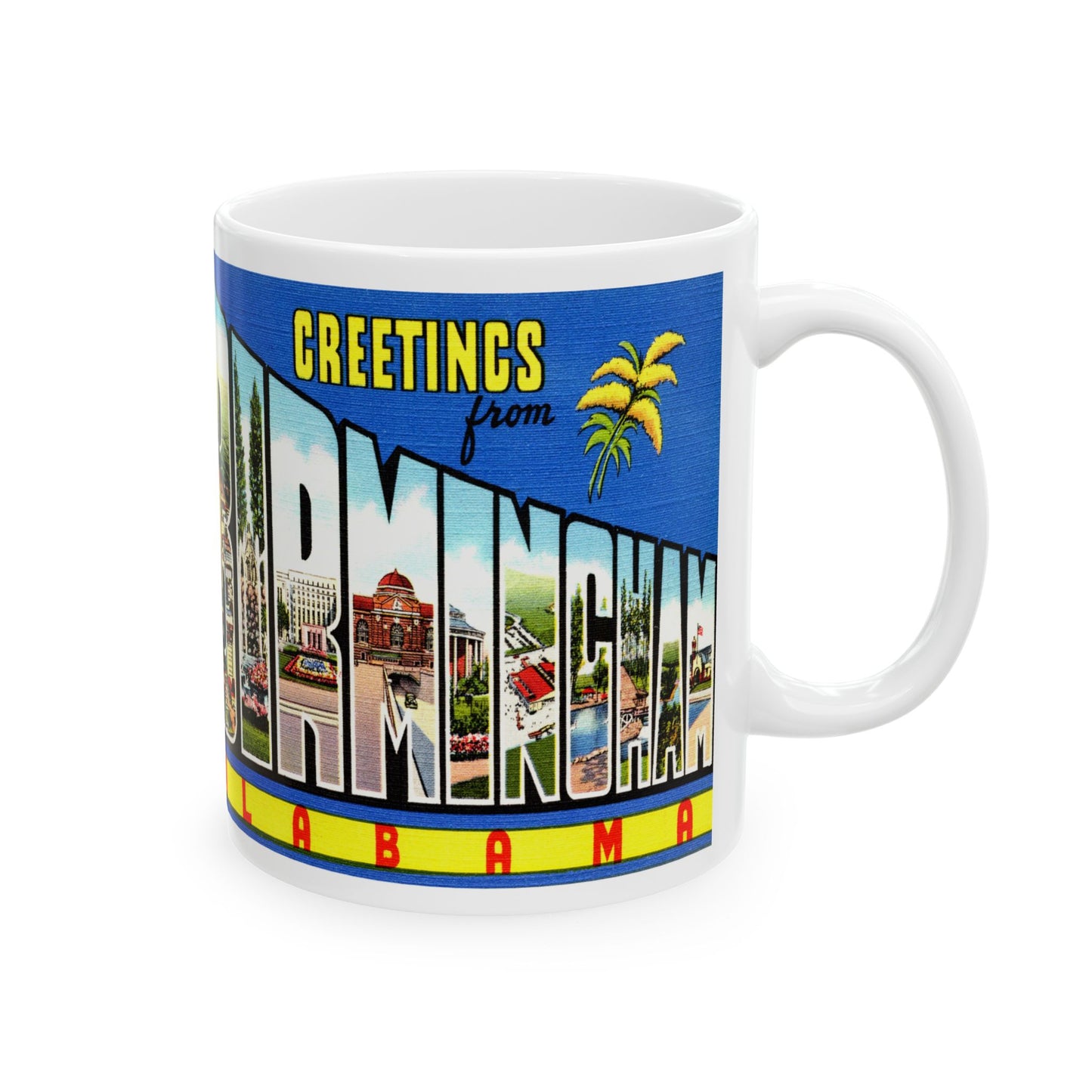 Memebly Vintage Greetings from Birmingham AL Coffee Mug