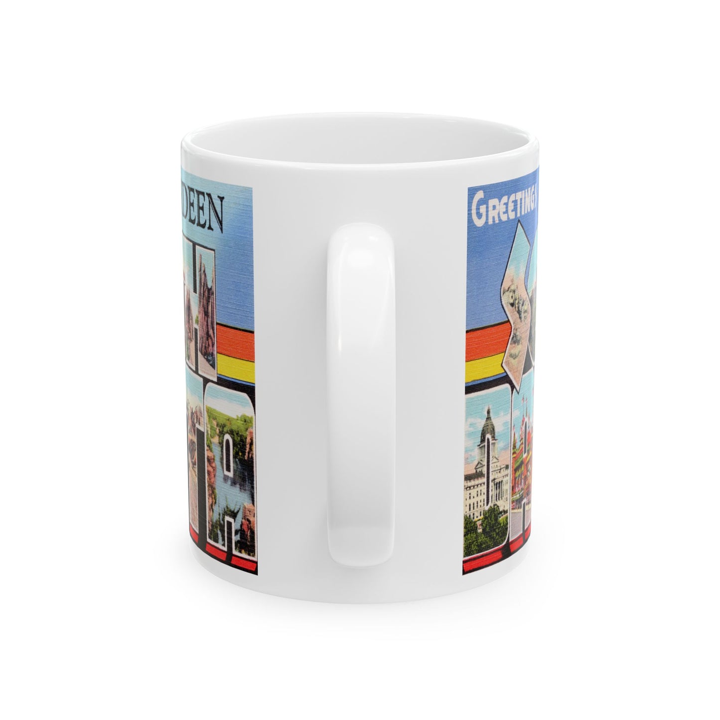 Memebly Retro Greetings from Aberdeen SD South Dakota Coffee Mug