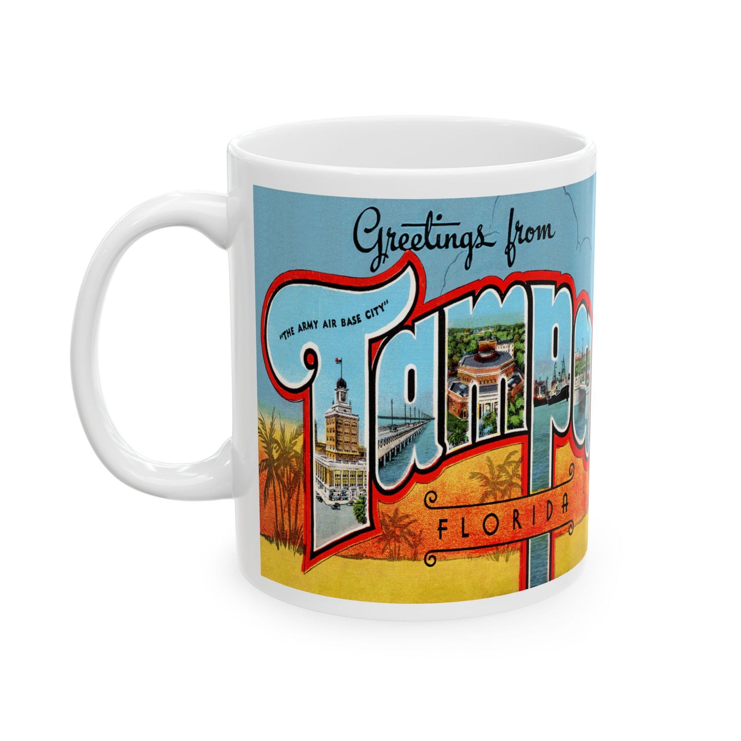 Memebly Retro Greetings from Tampa FL Coffee Mug