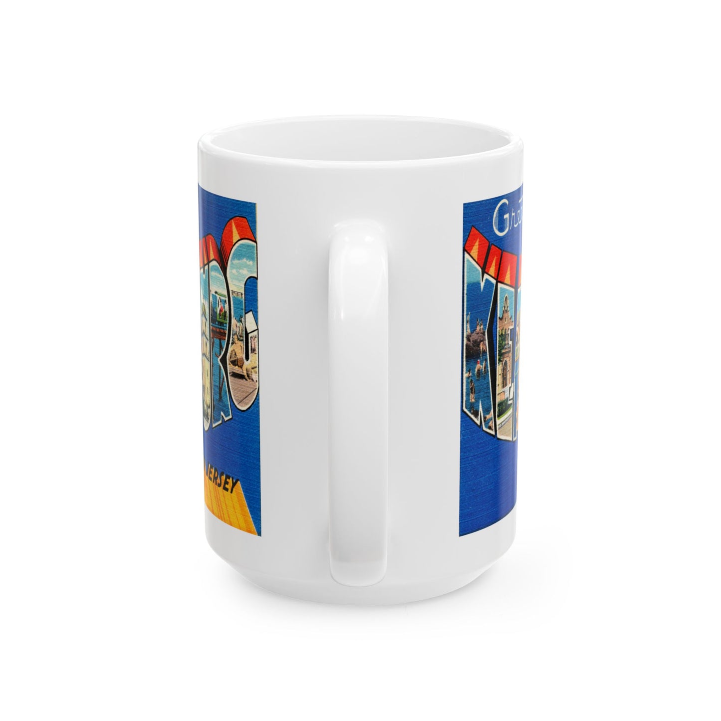 Memebly Vintage Greetings from Keansburg NJ New Jersey Coffee Mug