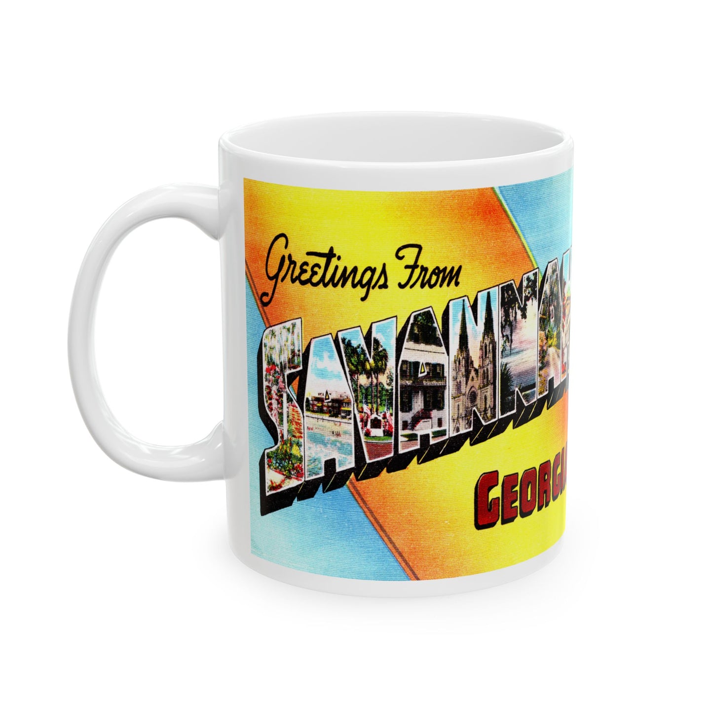 Memebly Vintage Greetings from Savannah GA Coffee Mug